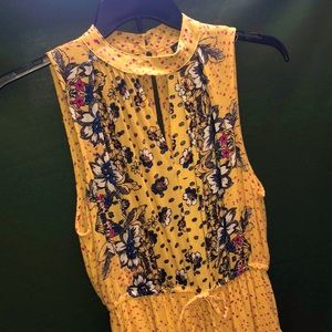 🌻Vintage yellow romper tank top long pants